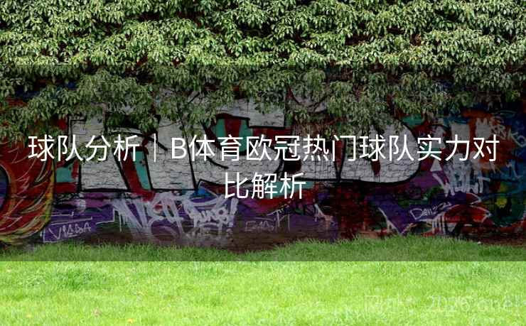 球队分析｜B体育欧冠热门球队实力对比解析