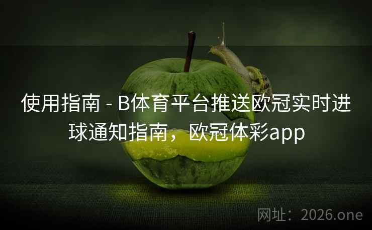 使用指南 - B体育平台推送欧冠实时进球通知指南,欧冠体彩app