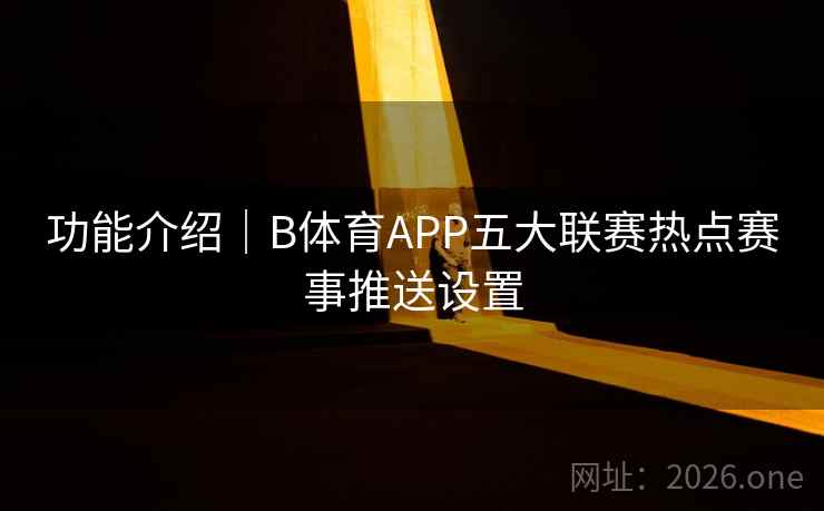 功能介绍|B体育APP五大联赛热点赛事推送设置