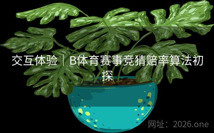 交互体验｜B体育赛事竞猜赔率算法初探