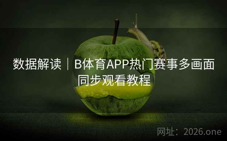 数据解读|B体育APP热门赛事多画面同步观看教程