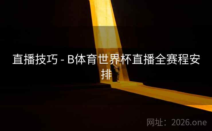 直播技巧 - B体育世界杯直播全赛程安排